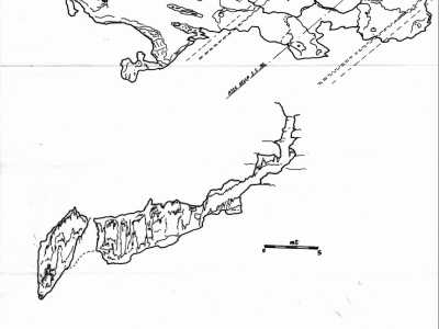 La planimetria mostra l'ambiente della grotta, grande all�incirca 200 metri quadri. Anche se a rendere attraente la grotta non sono le sue dimensioni, ma le formazioni calcitiche che, in uno spazio assai ristretto, hanno creato un paesaggio fiabesco 